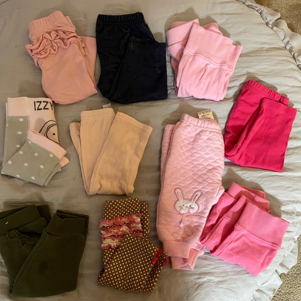 Baby girl pants bundle